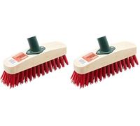 ProDec 9" Synthetic Fibre Deck Scrub Brush Head (Pack of 2)