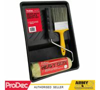ProDec 9"x1.75" Single Head Masonry Roller Kit + Flat Brush Brick Wall Stone