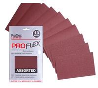 ProDec Advance 10 Sheets Assorted Grades ProFlex Ultra Flexible Crack Resistant Aluminium Oxide Abrasive Sanding Paper for Sanding Wood, Paint, Plaster, Filler, Metal & More, 9" x 5.5",230x140mm