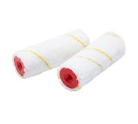 ProDec Advance 2 Pack Jumbo Core 4" Short Pile Microfibre Mini Paint Rollers for Emulsion, Gloss, Satin, Woodstains and Varnishes