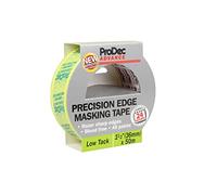 ProDec Advance 36mm (1.5 inch) x 50m Low Tack Precision Edge Multi Surface Painters Masking Tape for Razor Sharp Lines with No Paint Bleed For Indoor Painting and Decorating Compatible with All Paints