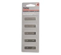 ProDec Advance 5 Pack Blades for Twin Edge Tungsten Carbide Heavy Duty Scraper Silver ALBL005
