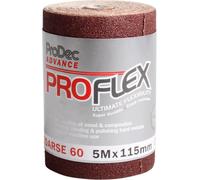 Prodec Advance 5M Roll Proflex Ultra Flexible Crack Resistant Aluminium Oxide Abrasive Sanding Paper 60 Grit