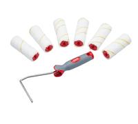 PRODEC ADVANCE 6 Pack Mini Roller 4" Short Pile Microfibre Fat Core Most Paints