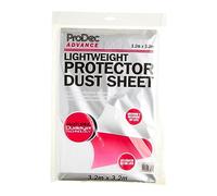 ProDec Advance Lightweight 3.2m x 3.2m Non-Woven Dust Sheet Dustproof and Waterproof Ideal for Covering and Protecting Floors and Furniture from Spills and Splashes When Painting and Decorating