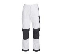 ProDec Advance Painter's Trousers For Men, Stain-Resistant White Work Trousers Pants, Painting Overalls For Men, Painter Trouser, Decorators Trouser, 36" Waist, 31" Leg Length