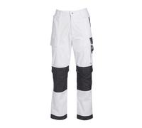 Prodec Advance Painter's Trousers For Men, Stain-Resistant White Work Trousers Pants, Painting Overalls For Men 30"