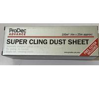 ProDec 4M X 25M Super Cling Polythene Dust Sheet- you get 16