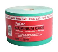 ProDec Ali Oxide 50 Metre Roll Aliminium Sandpaper Crack Resistant Trade Sander