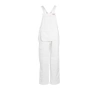ProDec Bib and Brace Painters Overalls, Men's & Women's Workwear, 100% Absorbent Cotton Drill Fabric, White Painting Overalls, Decorators Dungarees, With Painters Pouch, 31" Leg Length, Sizes S-XXXL