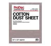 ProDec Contractor 12' X 12' Contractor Cotton Twill Dust Sheet- you get 10