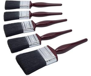 Prodec Contractor 5 Piece All Purpose Mixed Bristle Paint Brush Set For A Smooth Finish Painting With Emulsion, Gloss