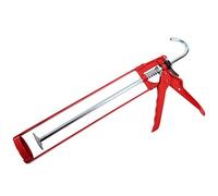 ProDec MG11ES Extra Strong Skeleton Caulking Gun, Sealants, Silicones, Adhesives - Professional Heavy Duty Applicator Suitable for High Viscosity Products,Red,400ml and 310ml