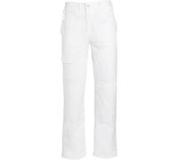 ProDec White Painter's Trousers for Men & Women, 100% Cotton Drill White Work Trousers Pants, Painting Overalls for Men & Women, Painter Trouser, Decorators Trouser, 44" Waist, 31" Leg Length