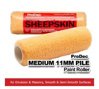 PRODEC Natural Merino Wool Roller Medium Pile - Emulsion & Masonry Smooth Finish