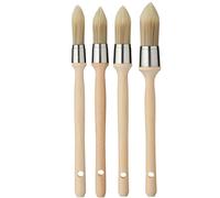ProDec Pointed Round Sash Brush Set Synthetic Filaments Fine Finish Cutting In