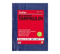 ProDec Polyethylene Tarpaulin 3.7 x 5.4m, Polypropylene