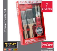 ProDec Premier Paint Brush Set 7 Piece - Including 2 Free Sash Brushes