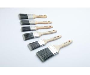 ProDec Trojan 6 piece Synthetic Paint Brush Set for a Smooth Finish Painting with Emulsion, Gloss and Satin Paints on Walls, Ceilings, Wood and Metal - 2x 1.5, 3x 2 and 1x 3 inch Brushes