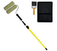 Prodec Typhoon Twin Head Heavy Duty Masonry Paint Roller & Brush Set With Extension Pole
