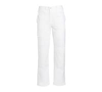 ProDec White Painter's Trousers for Men & Women, 100% Cotton Drill White Work Trousers Pants, Painting Overalls for Men & Women, Painter Trouser, Decorators Trouser, 36" Waist, 31" Leg Length
