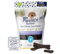 Proden Plaque Off Mini Dental Bones Vegetable Fusion and Blueberry 20 Count / 12 Ounces, Brown (PDDCB7)