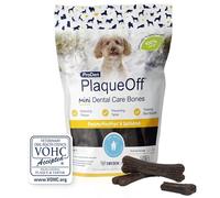 ProDen PlaqueOff 20 Mini Dental Bones for Small and Toy Dogs Tartar, Plaque & Bad Breath Remover, Improves Overall Oral Health(Peanut Butter & Banana)
