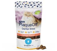ProDen PlaqueOff Dental Bites for Cats Tartar & Bad Breath Remover 100% Natural Teeth Cleaner and - Improve Overall Oral Health - Salmon Fla
