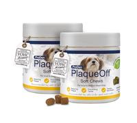 ProDen PlaqueOff Powder for Dogs & Cats, Tartar & Bad Breath Remover with 100% Natural Teeth Plaque Remover (240 Count, Unflavoured)