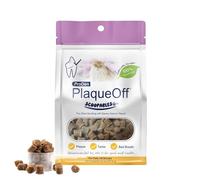 ProDen PlaqueOff Scoopables: Salmon-Flavored Dental Bites for Cats - Natural Kelp Formula for Plaque & Tartar Control, Freshens Breath- 45 Scoops