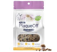 ProDen PlaqueOff Scoopables: Salmon-Flavored Dental Bites for Cats - Natural Kelp Formula for Plaque & Tartar Control, Freshens Breath- 45 Scoops