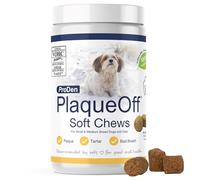 ProDen PlaqueOff Soft chew with natural sea algae for small and medium breed dogs and cats, supports normal and healthy teeth, gums and breath odor at home