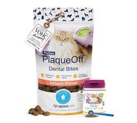 ProDen PlaqueOff Value Bundle for Cat Oral Care, 40g Powder & 60g Bites