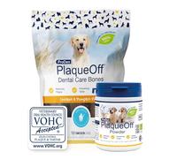 ProDen PlaqueOff Value Bundle for Dogs, 180g Powder & 13 Large Bones