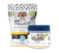 ProDen PlaqueOff Value Bundle for Dogs 420g Powder & 20 Mini Bones