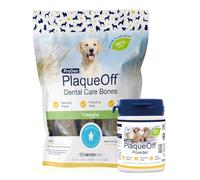 ProDen PlaqueOff Value Bundle for Dogs 60g Powder & 13 Large Bones