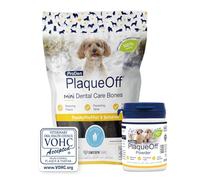 ProDen PlaqueOff Value bundle for Dogs, 60g Powder & 20 Dental Bones