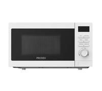 Prodex PXMS02080W 20 Litre Digital Microwave, 800W, 6 Power Levels, Defrost, Digital Display, 30 Minute Countdown Timer, Auto Shut Off, Turntable On/Off, Internal light, White