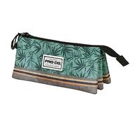 PRODG Bamboo-Fan Triple Pencil Case 2.0, Multicolour, 23 x 11 cm