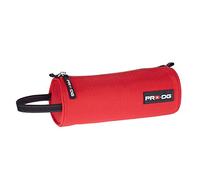 PRODG Red-Cylindrical Pencil Case, Red, 22 x 9 cm
