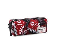 PRODG Tracks-Square HS Pencil Case, Red, 21 x 7 cm