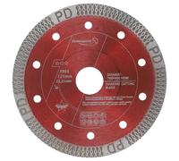 PRODIAMANT® Diamond Tile Cutting Disc 5" [125MMx22.23MM] - Cutting Disc for Tiles, Porcelain Stoneware, Marble & Natural Stone - Ultra-Thin Diamond Blade - Fits M14 Angle Grinders