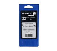 PRODIAMANT Fretsaw Blades Set for Wood, Metal and Plastic 22 Pieces (Various Thicknesses) 130 mm Made in Germany