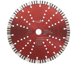 PRODIAMANT Premium Diamond Cutting Disc Concrete 230 mm 9 inch x 22,23 mm Diamond Cutting Disc 230mm Segment Height 15mm
