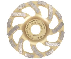 PRODIAMANT Professional Diamond Cup Wheel Turbo 125 mm 5 inch x 22.2 mm Diamond Grinding Wheel PDX82.918 Concrete Natural Stone