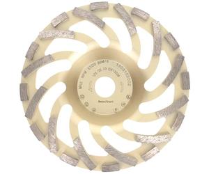 PRODIAMANT Professional Diamond Cup Wheel Turbo 180 mm 7 inch x 22.2 mm Diamond Grinding Wheel PDX82.918 Concrete Natural Stone