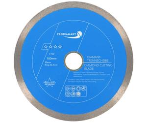 PRODIAMANT Professional diamond cutting disc PRORIM 180 mm x 30/25.4 mm will not break out with glazed tiles porcelain stoneware ceramic