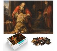 Prodigal Son Biblical Painting Adult Wooden Puzzle | Colour and shape sorting - a simple way to organise the image alone or together.