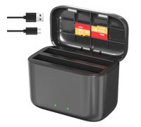 Prodrocam Battery Charger for Insta360 X4 Action Camera Dual Ports Quick Charging Hub, Supports 2 Batteries (Chargers)