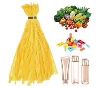 Produce Bags - Stretchable Vegetable Bags with Loop-Style Closures - 13.7 Inch Net for Kitchen Shopping Grocery Seafood Harvesting Fruit